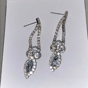 dangling silver earrings